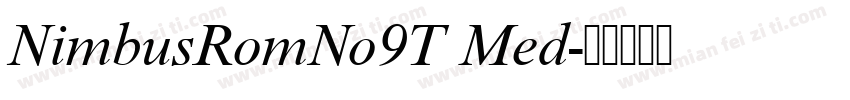 NimbusRomNo9T Med字体转换